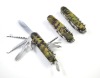 k-7223 stainless steel camo design multi knife