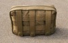 khaki nylon army tool bag