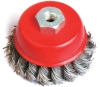 knotted cup wire brush