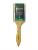 lacquered wooden handle pure white bristle harris paint brush