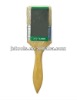 lacquered wooden handle pure white bristle paint brush