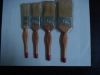 lathe technology lacquer wooden handle and boiled white bristle paint brush