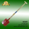 long handled painted & power coated shovel