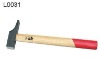 machinist hammer with wooden handle