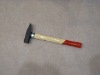 machinist hammer with wooden handle forged head