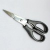 mirror polish household /kitchen scissors with walnut &bottle opener