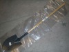 modern design long hard wooden handle spade