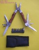 multi hand tool with color-wood handle