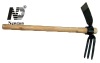 multifunctional hoe,one way hoe, one way 3 prongs hoe