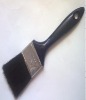 natural black boiled bristle paint brush with plastic handle