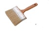natural boiled white bristle ceiling brush with wooden handle