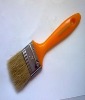 natural white boiled bristle paint brush with plastic handle