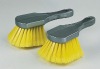 new!! gray plastic handle long synthetic fiber hair car cleaning brush