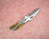 pLeopard grain pocket knife