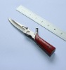 pakka wood handle stainless steel folding knife