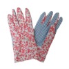 patterned dotted cotton gardening goves