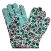 patterned dotted cotton gardening goves
