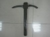 pick mattock with wooden handle