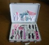 pink aluminum tool kit