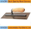 plastering trowel with wooden handle