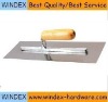 plastering trowel with wooden handle