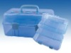 plastic 3 layers transprent storage box