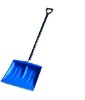 plastic and steel snow shovel
