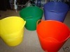 plastic bucket,garden bucket,garden tub,flexible tubtrug,recycle PE bucket