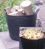 plastic bucket,garden bucket,garden tub,flexible tubtrug,recycle PE bucket