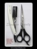 plastic handle barber scissors and Hair Razor with combs