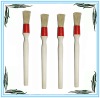 plastic ring long wooden handle brush for shoe industry