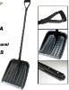 plastic snow shovel with steel handle