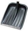 plastic snow shovel with steel handle