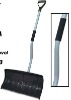 plastic snow shovel with steel handle