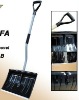 plastic snow shovel with steel handle