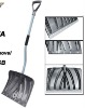 plastic snow shovel with steel handle