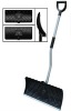 plastic snow shovel with steel handle