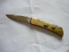 pocket knife with colored handle and in modern design and good quality