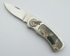 pocket knife with stainless steel handle