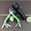 pocket knife with tactical led flashlight