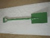 powder coated metal garden shovel with Y grip