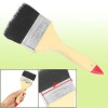 professional bicolor wooden handle black bristle oil paint brush