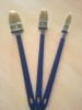 professional long blue plastic handle natural bristle angle paint brush