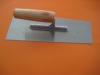 professional plastering trowel with wooden handle