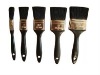 professional plastic handle cooper coated ferrule black synthetic fiber paint brush