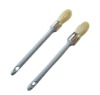 professional plastic handle pure white bristle round brush