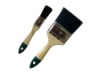 professional wooden handle black filament fibers paint brushes