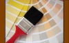 pure black oil paint brush