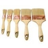 pure bristle and wood handle paint brush