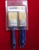 pure white bristle and pp plastic handle flat paint brush